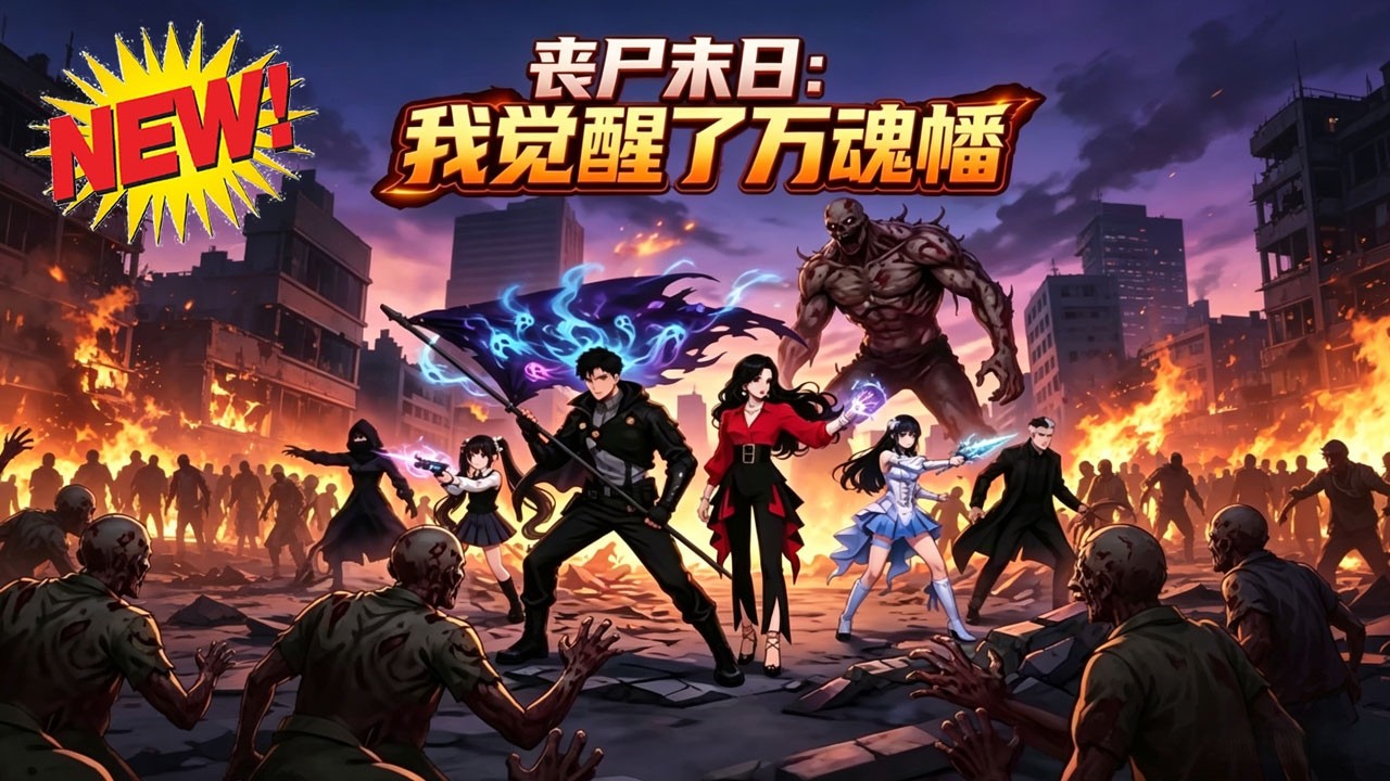⚡【新番速递】《丧尸末日：我觉醒了万魂幡》丧尸末世顾临渊穿越，觉醒FFF级万魂幡遭羞辱退婚，殊不知此幡能收魂升级，终成守护人皇！#末世 #战斗 #逆袭 #漫剧 #爱看动漫