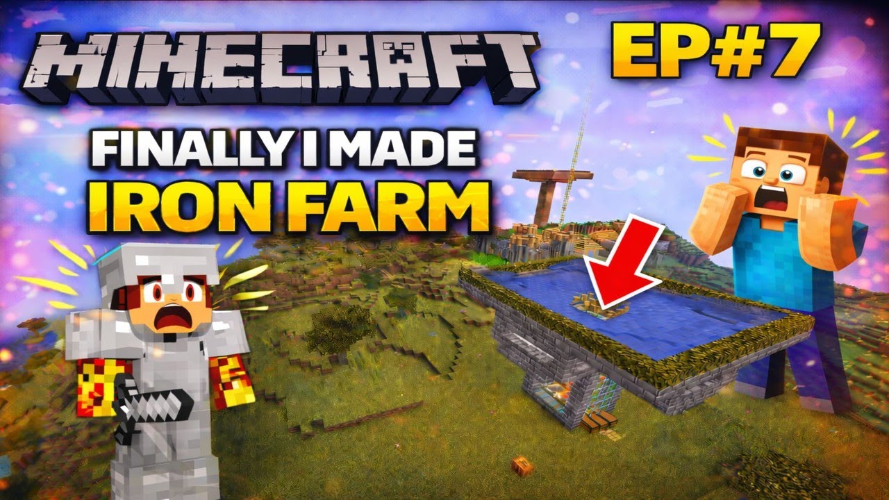 Finally I Made an Iron Farm in Minecraft 😱 | EP #7