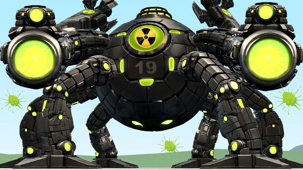 I MADE NEW RADIOACTIVE OMNIDROID V.19 ROBOT FROM ROBLOX INCREDIBLES In Garry's Mod