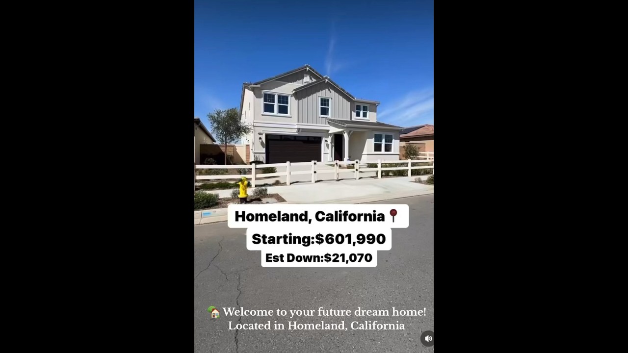 New Homes For Sale Homeland California