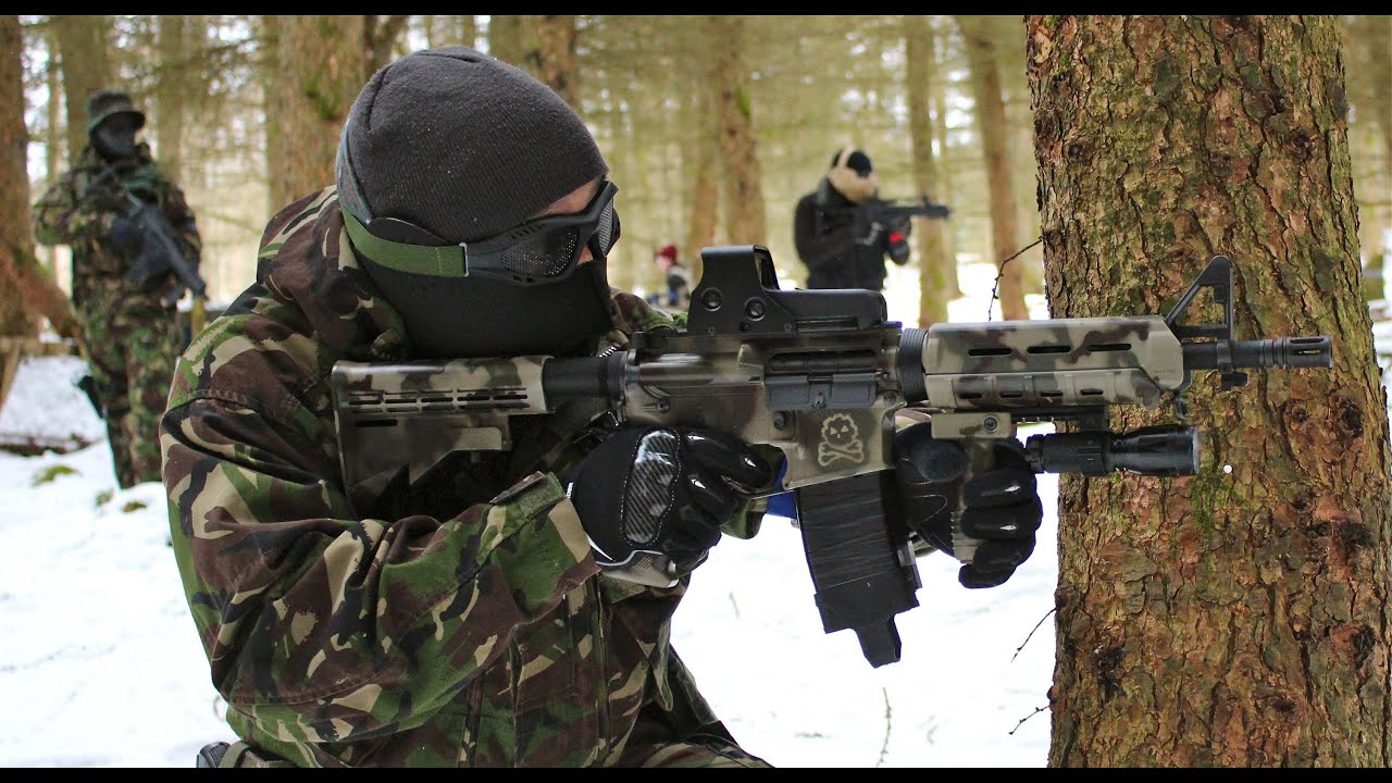 Airsoft War SCAR L, KWA M4, G&P M4, Section8 Scotland 1080p HD