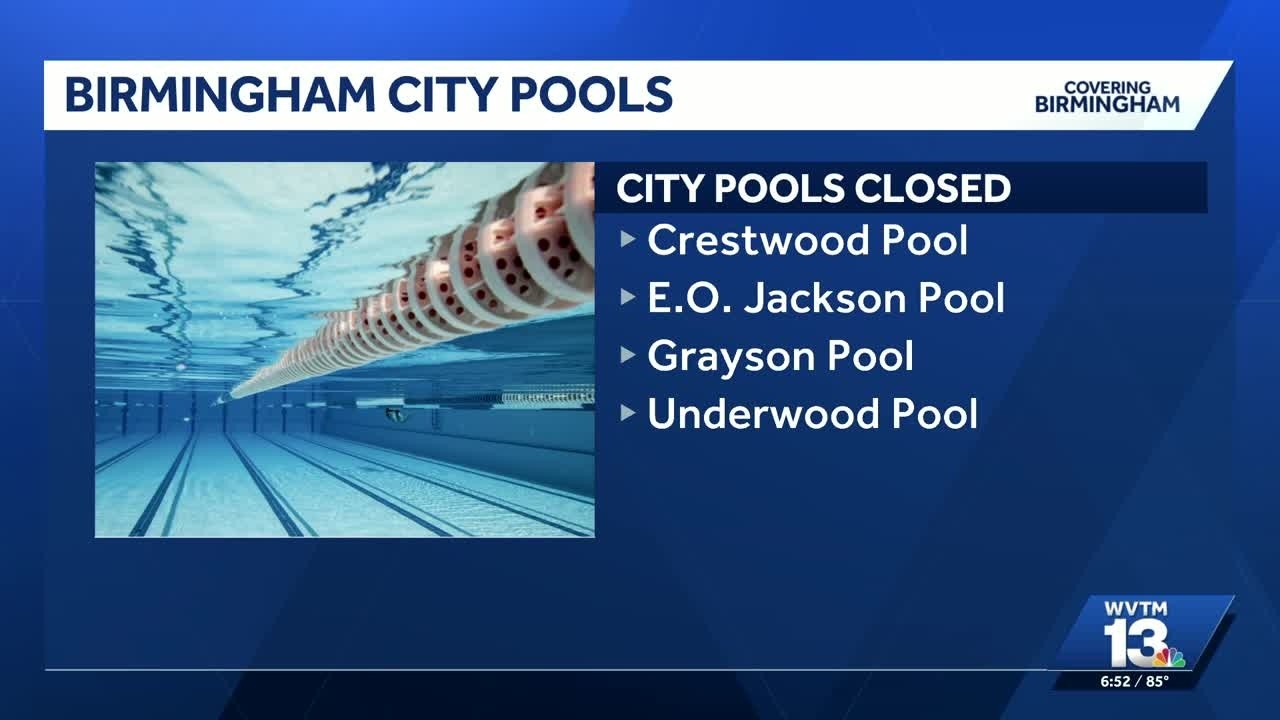 Birmingham announces closure of four city pools for summer 2026