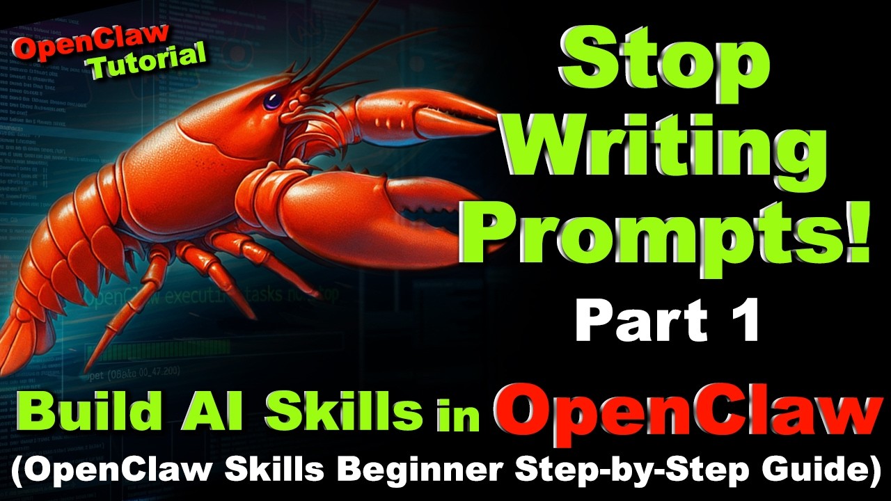Stop Writing Prompts! Build Your First AI Skill in OpenClaw (Beginner Step-by-Step Tutorial)