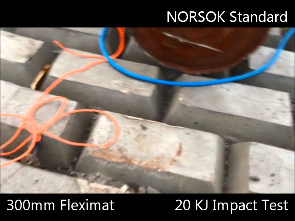 Dropped Object test on SPS Concrete Fleximats