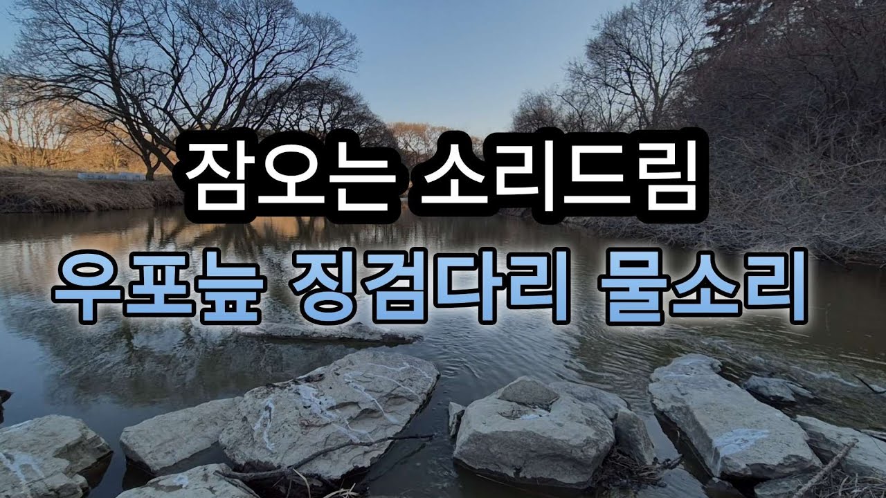 불안 해소/잠오는 [창녕 우포 늪 징검다리] 물 흐르는 소리