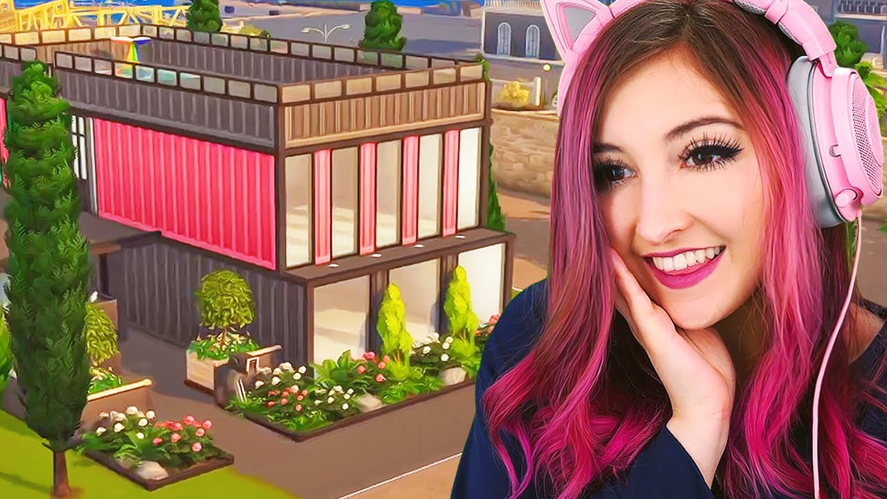 building a container home in sims 4 eco lifestyle (Streamed 6/10/20)