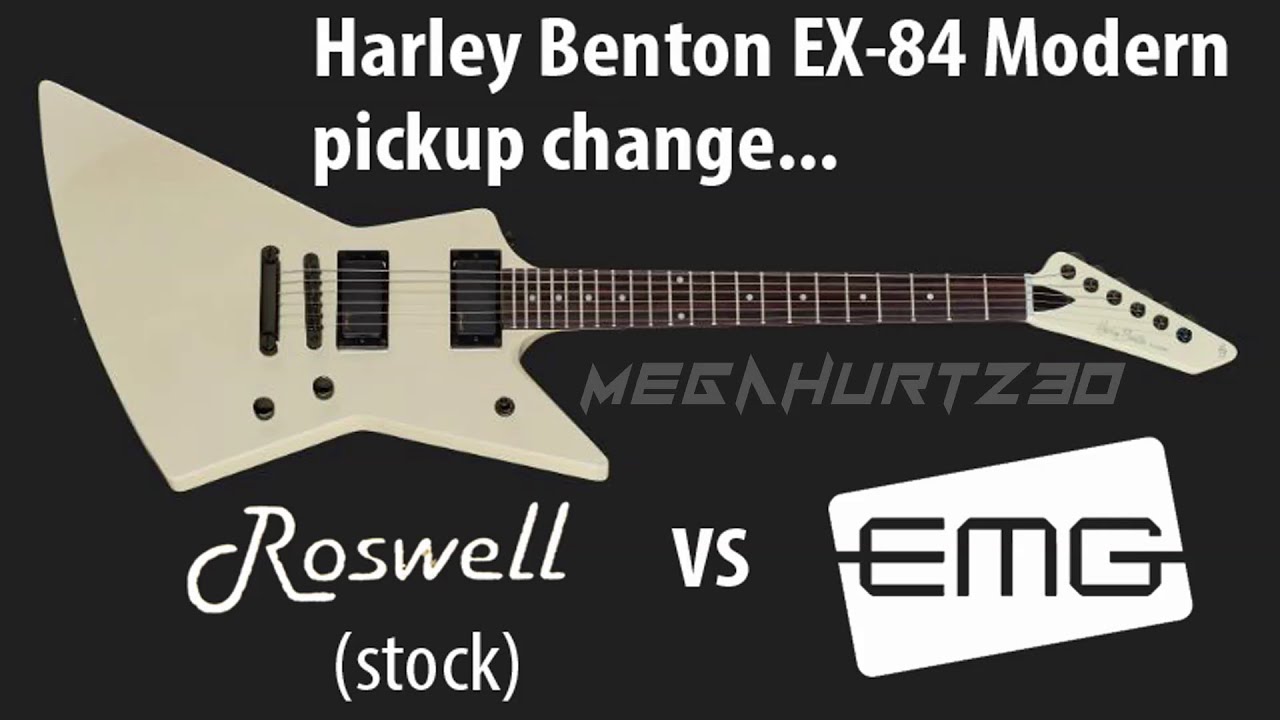 Harley Benton EX-84 Modern pickup change -- to EMG 57 (B) EMG 85 (N)
