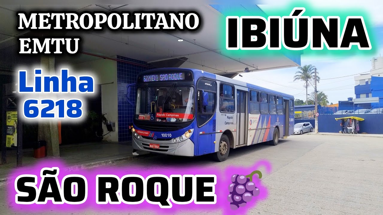 Viação Rápido Luxo Campinas - Ibiúna x São Roque - Linha 6218 - Metropolitano EMTU #viagem 