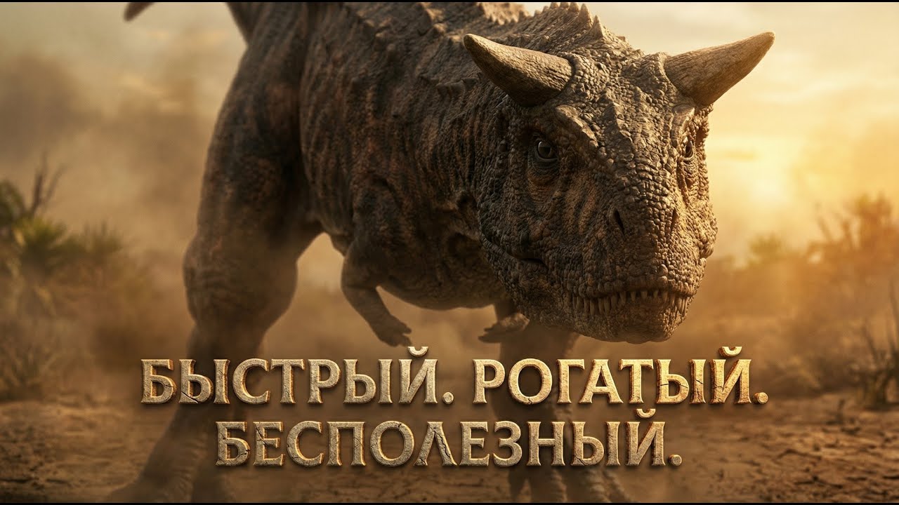 Корнотавр самый быстрый хищник, который сломал эволюцию