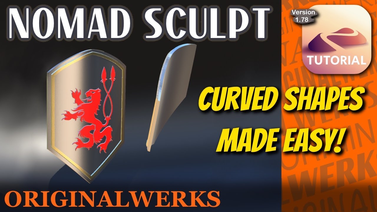 Nomad Sculpt Tutorial: Curved Kite Shield Made Easy