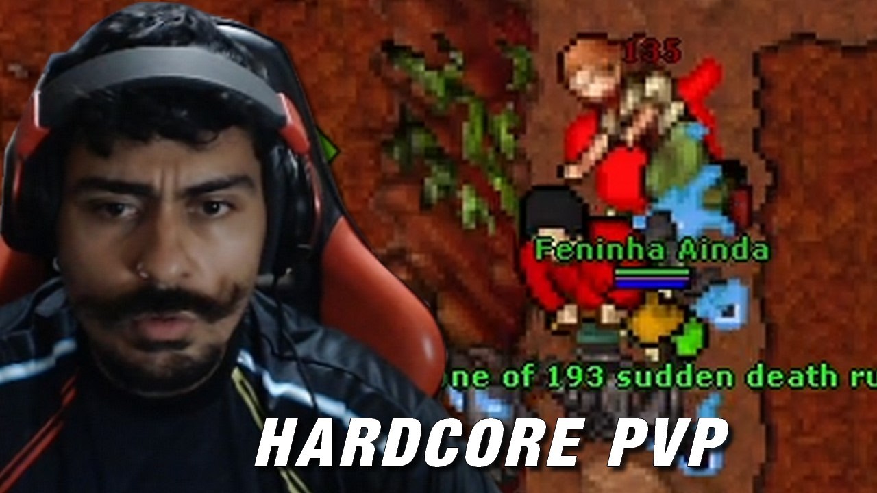Pertubando a PUNE em hardcore pvp no TIBIA (A fabrica de B0TS)