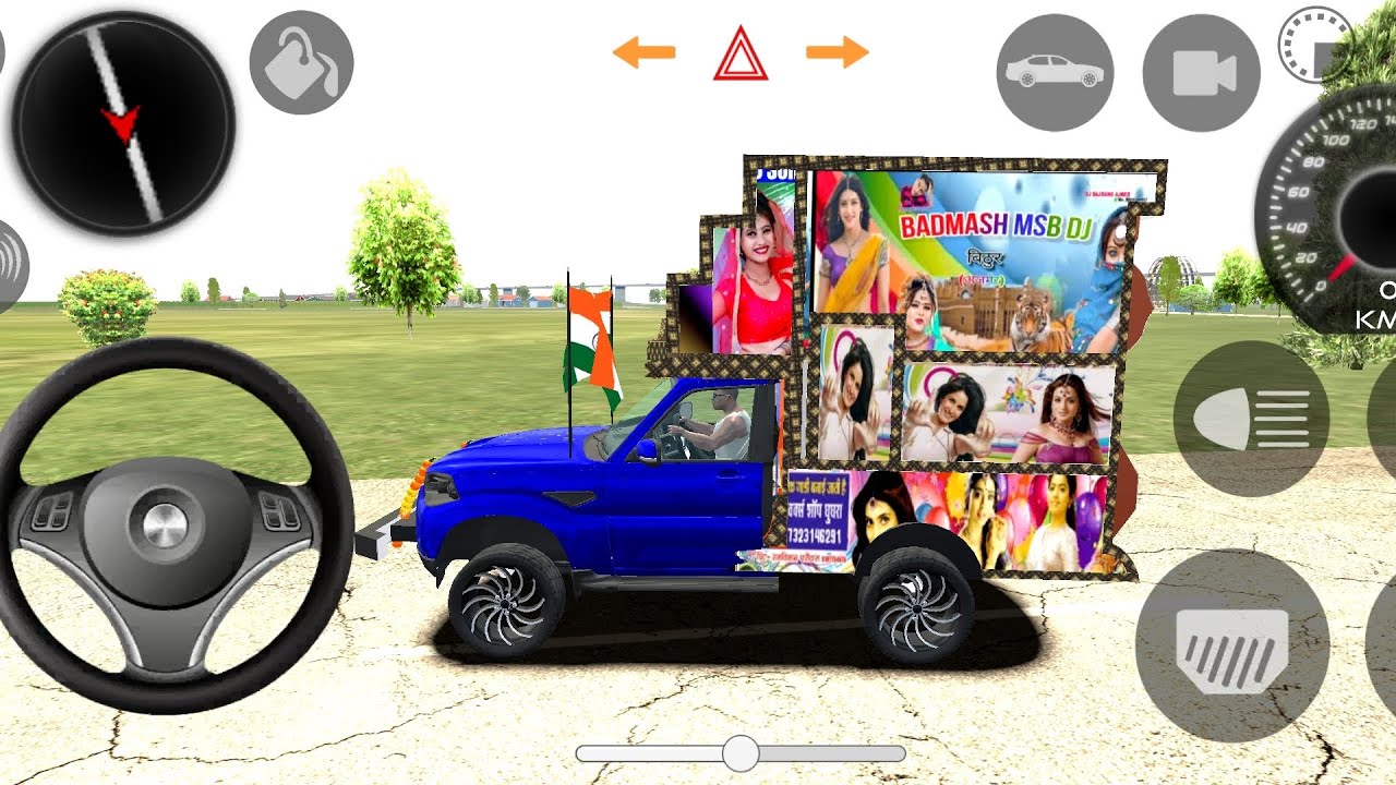 mahindra dj pickup modified mahindra dj 😈 || 3d game #tranding  #game #viral