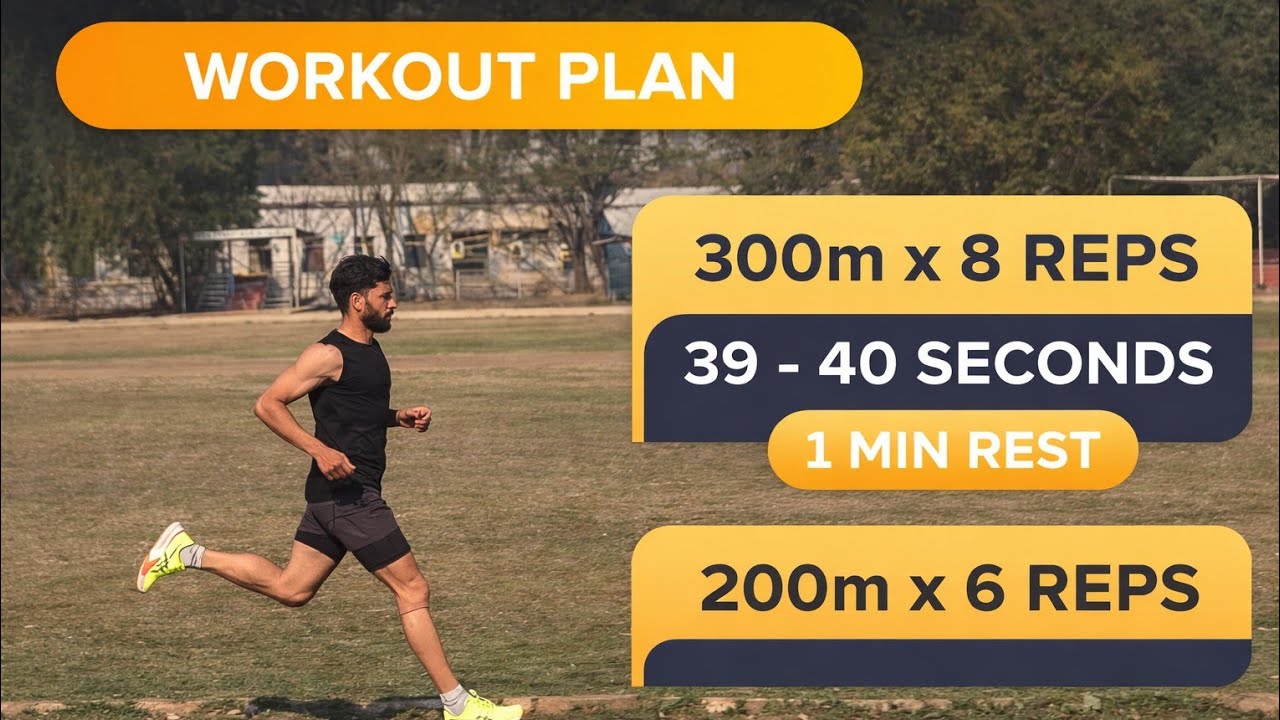 Speed Endurance Drill: 300m × 8 & 200m × 6 | Explosive Running Workout #Athletics#SprintTraining