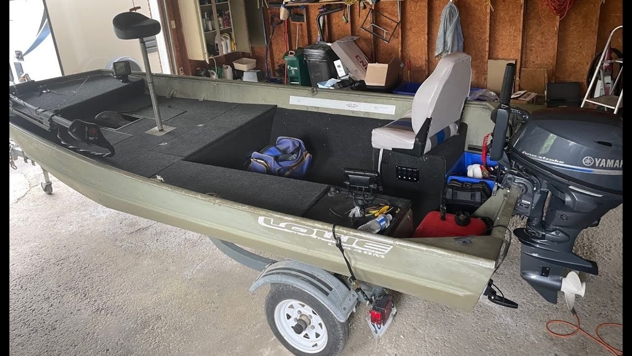 Lowe 1448MV Jon Boat conversion to Tiny Bass Boat