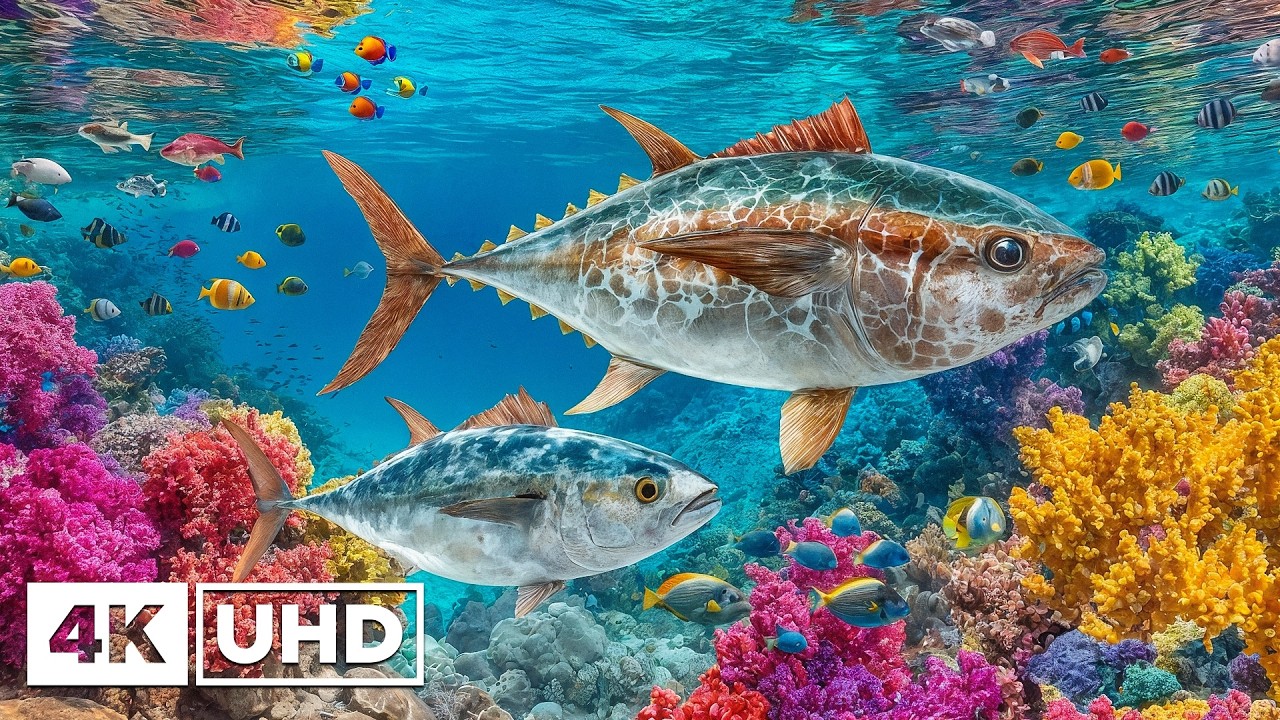 Откройте для себя чудеса подводного мира в формате 4K UHD – прекрасные сцены из жизни морских обитат
