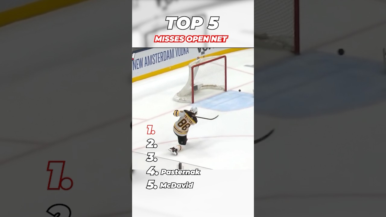 Top 5 Misses Open Net in NHL!