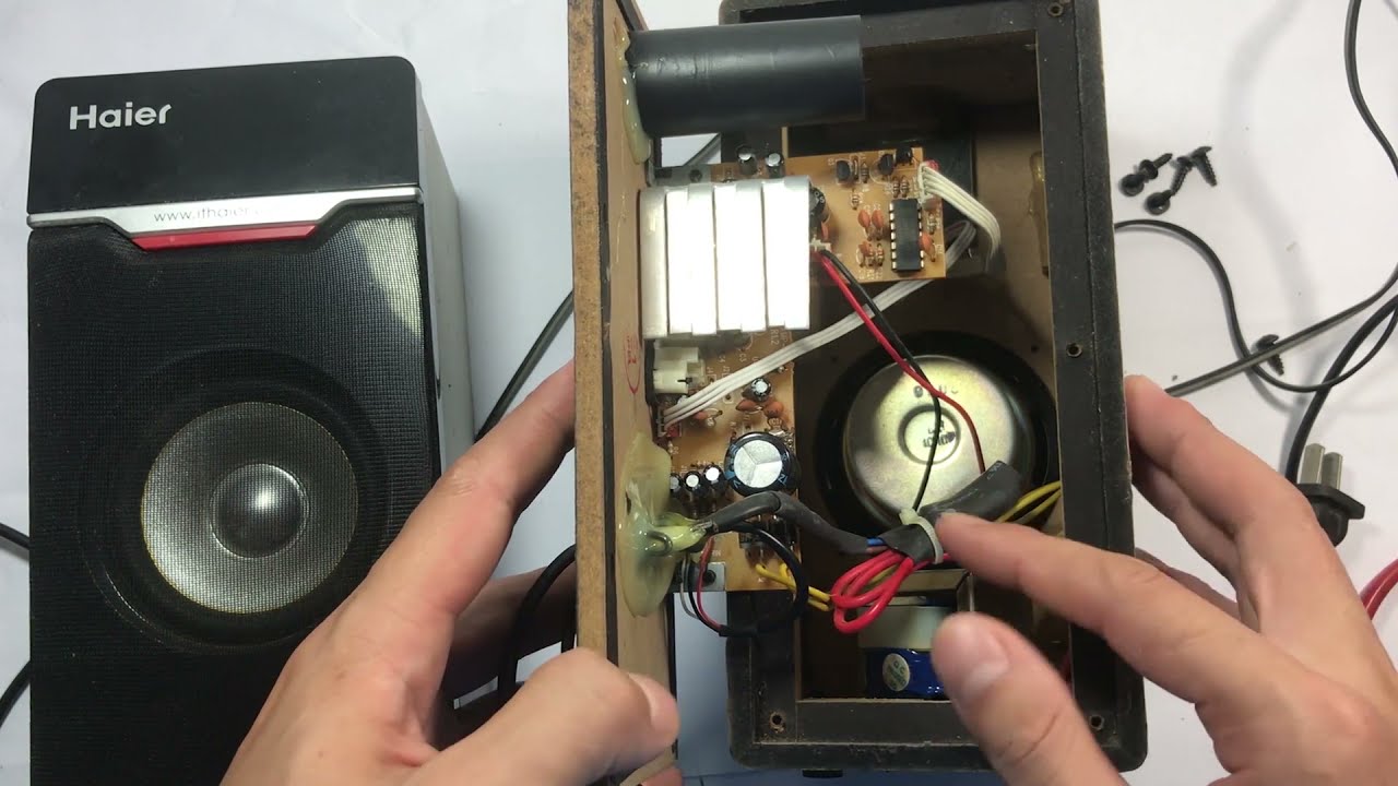 2.0電腦桌面小音箱有一邊喇叭不響故障排除，電器維修經驗分享