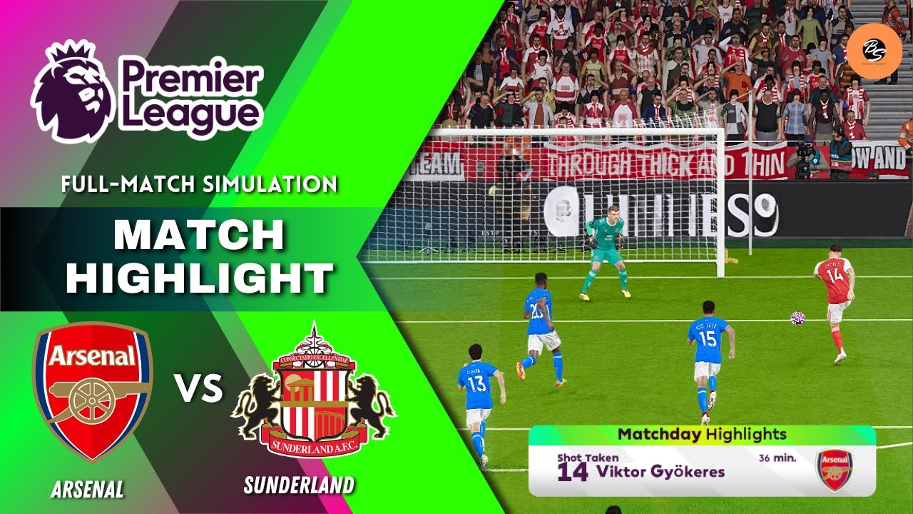 🔴 ARSENAL VS SUNDERLAND | Premier League 2025/26 Next Match – Full Match Simulation | PES 2021