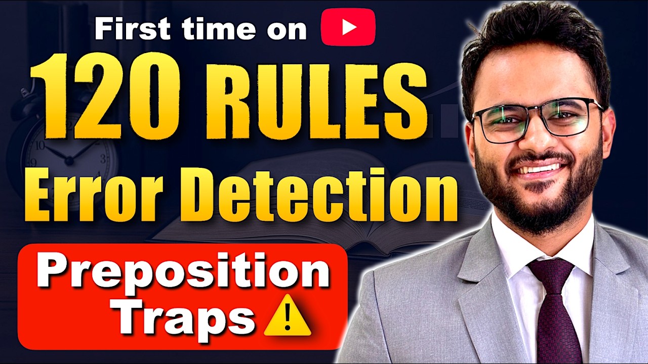 120 Grammar Rules Error Detection | Top-30 Error Detection (New Pattern)| RBI Assistant English 2026