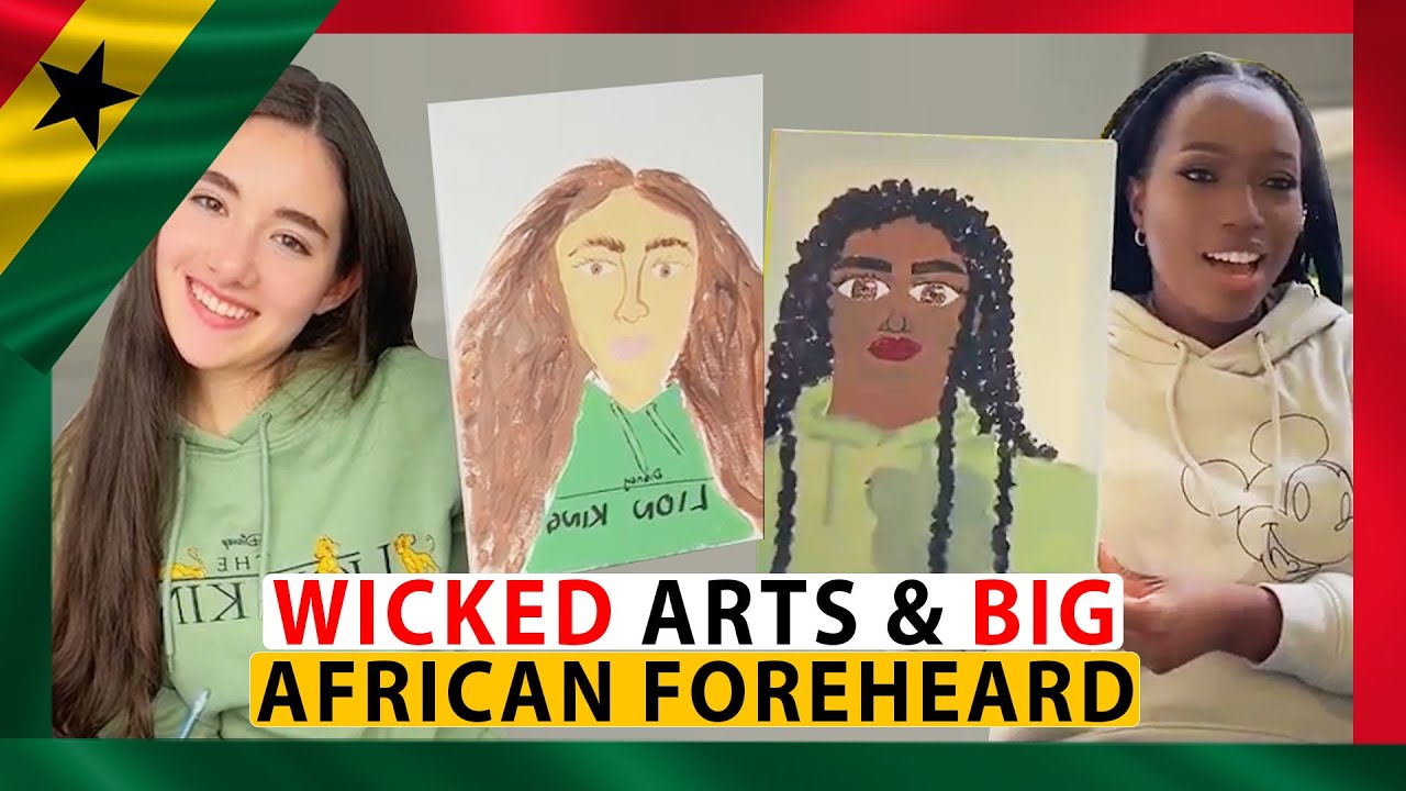 Popular Olivia Says 'I Hate You' and Draws Ghanaian Mom with Big Forehead😂😂😂