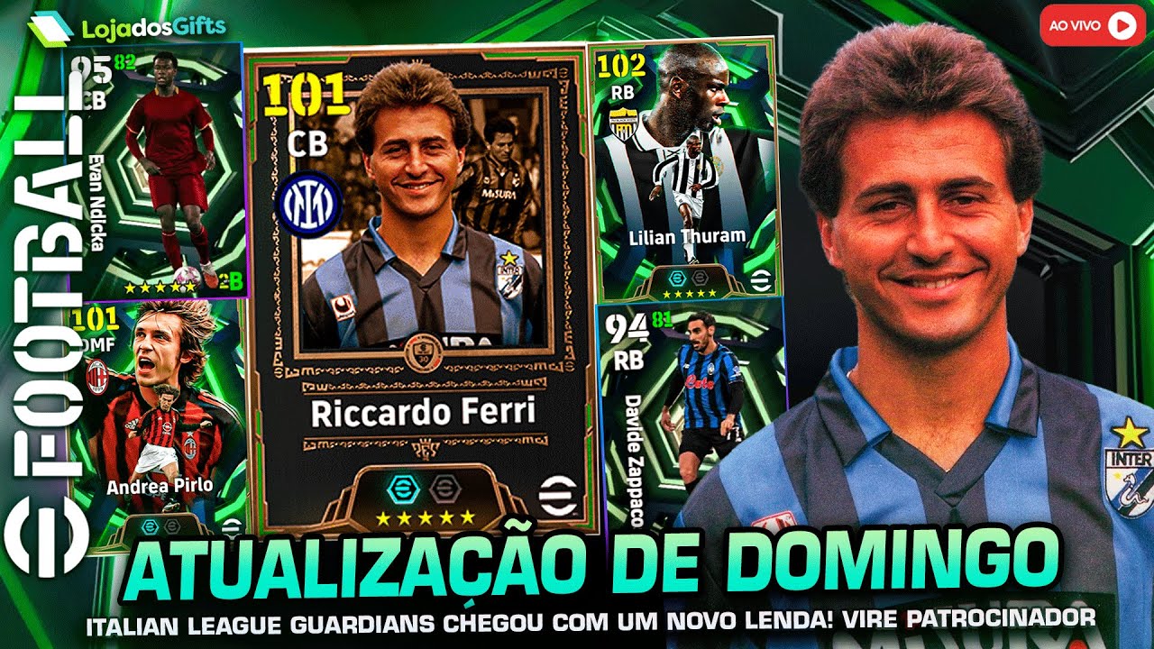 eFootball 2026 | ATUALIZAÇÃO de DOMINGO | (Epic) Italian League Guardians! (AO VIVO)