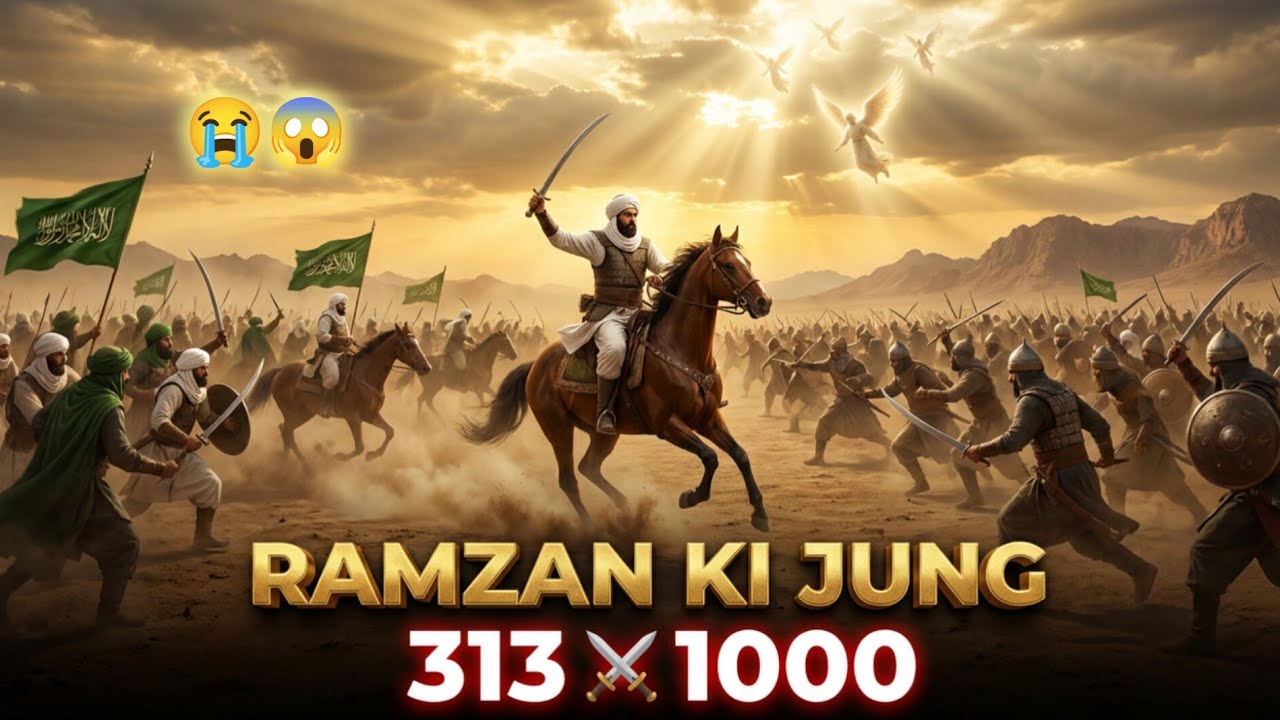 17 Ramadan ⚔️ 313 vs 1000 😱 Farishte Utar Aaye | Ghazwa e Badr Ka Hairat Angeiz Waqia 🏜️🔥