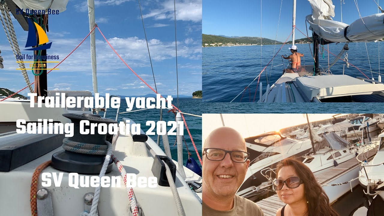 Sailing in Croatia - Trailerable Yacht Queen Bee - EP050