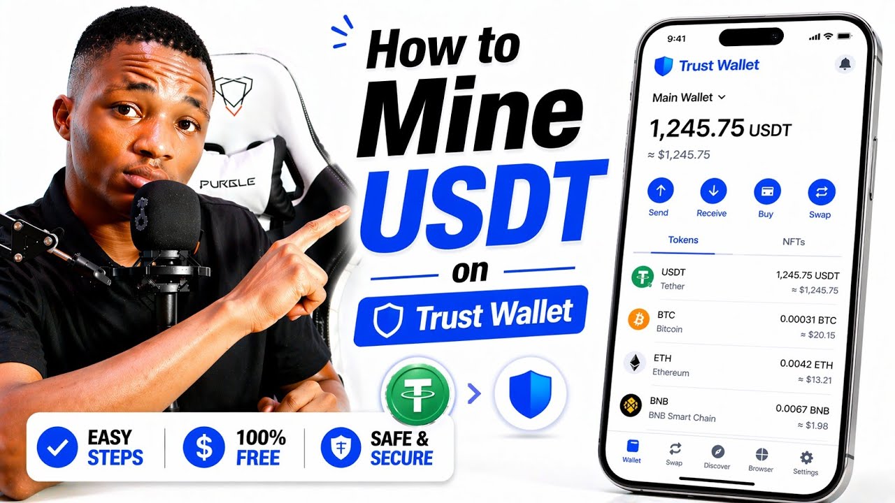 How to Mine USDT on Trust Wallet & Withdraw Daily | Full Step-by-Step Tutorial