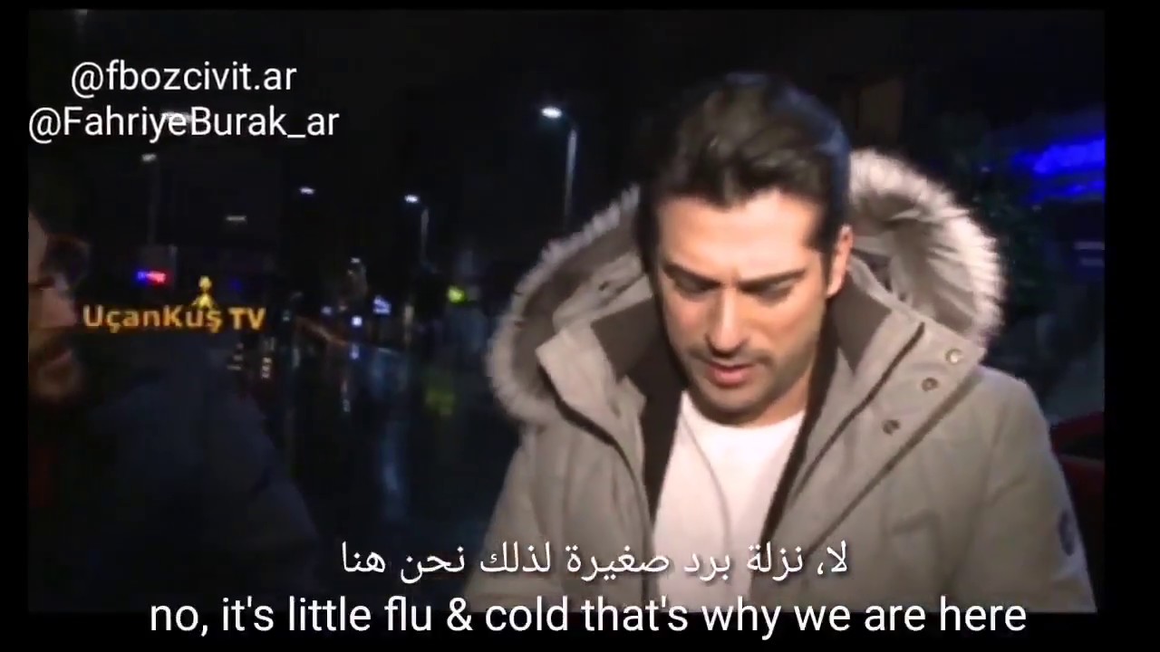 Burak Ozcivit on his way to the hospital for fahriye
