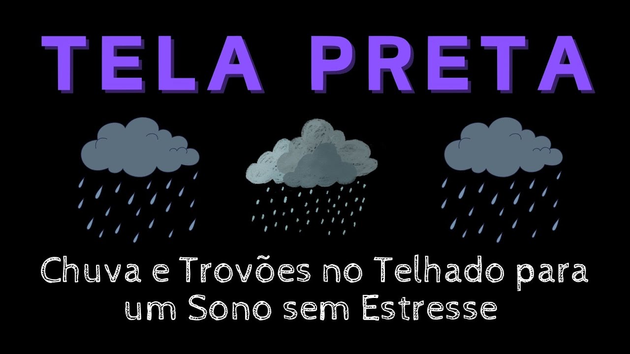 Chuva e Trovões no Telhado para um Sono sem Estresse ~ Som de CHUVA PESADA para Relaxar, Dormir  💤