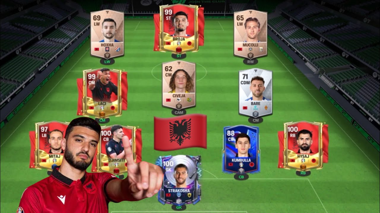 Making a Albanian squad builder in fc mobile  #fcmobile #football #albania