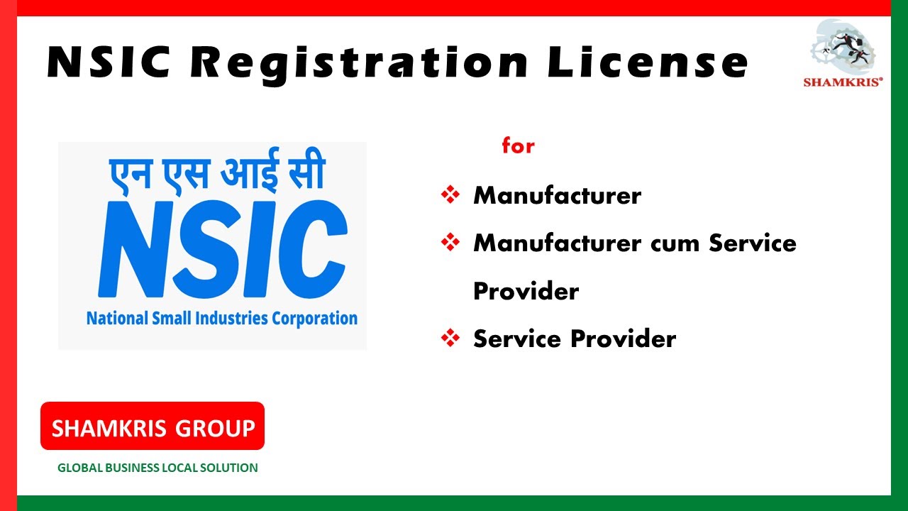NSIC Registration License | Shamkris Group