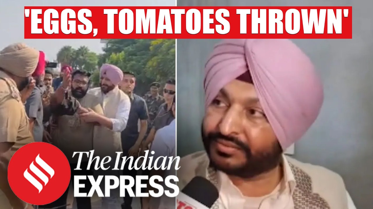 Ravneet Bittu&rsquo;s Convoy Attacked In Punjab; Eggs, Tomatoes Hurled, 3 Protesters Held