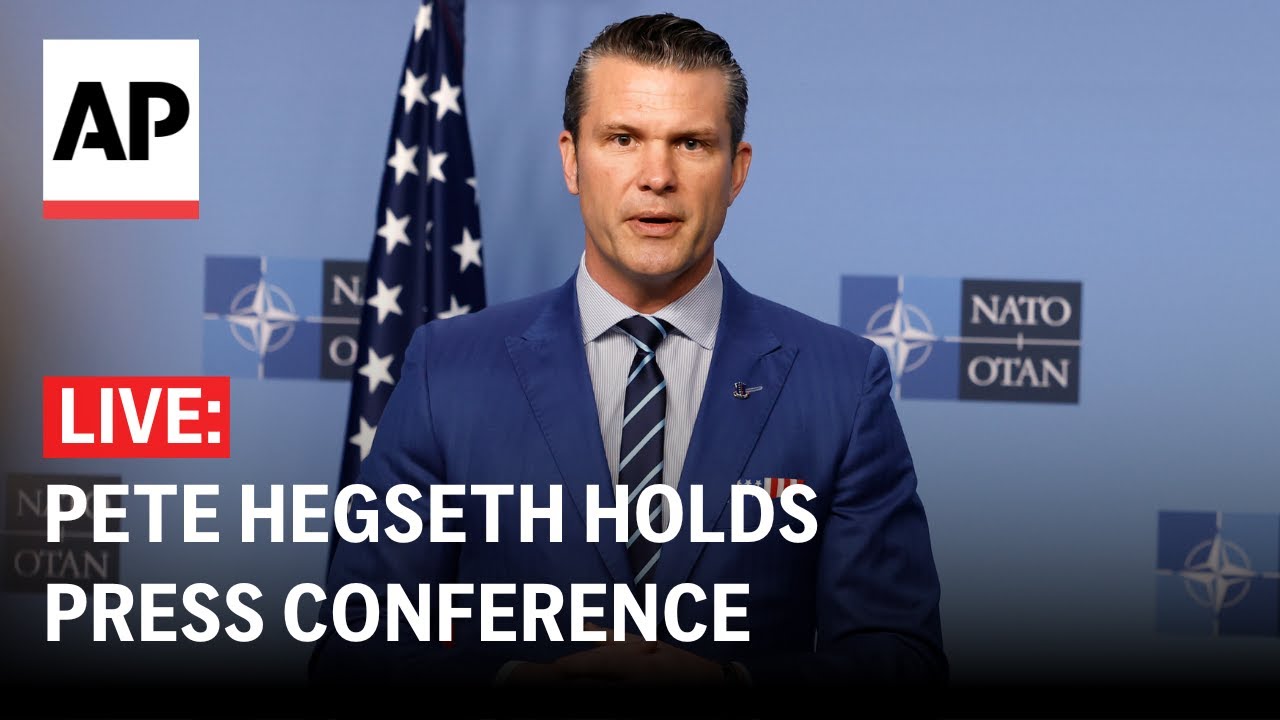 LIVE: Pete Hegseth holds press conference after meeting with NATO defense ministers