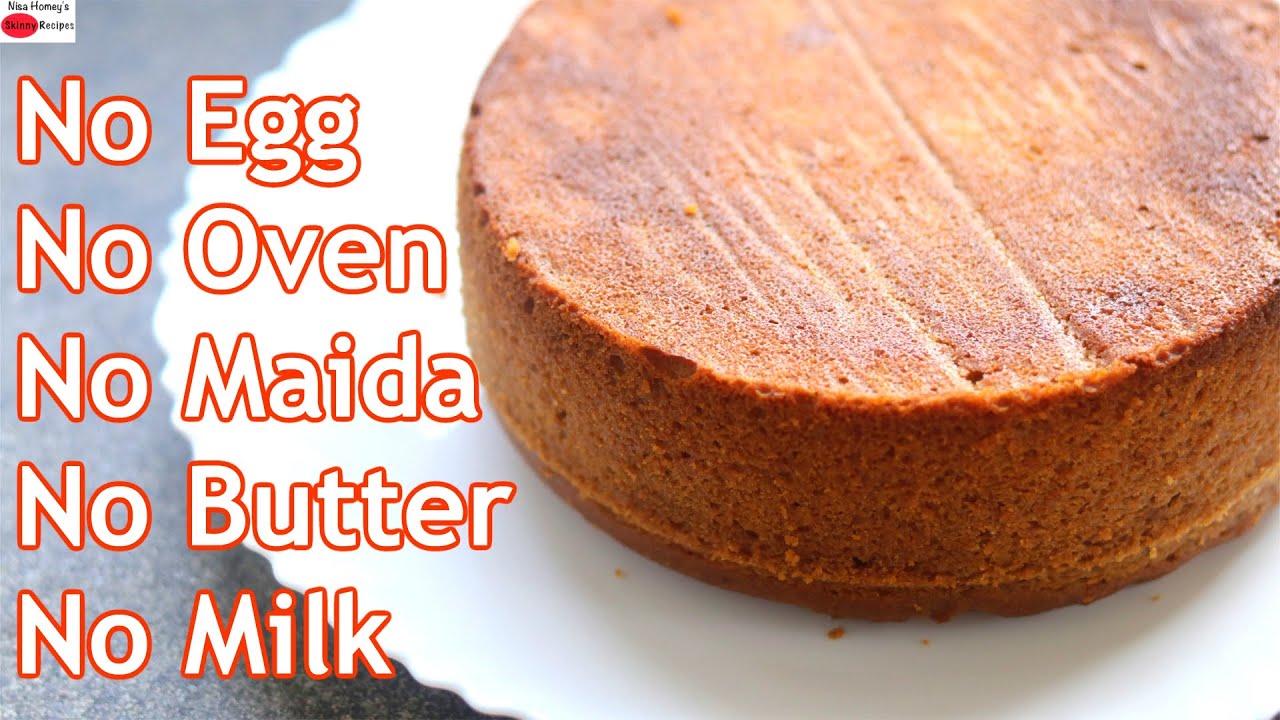 Eggless Apple Cake Without Oven - No Oven, No Maida, No Sugar, No Milk, No Eggs - Apple Cake Recipe
