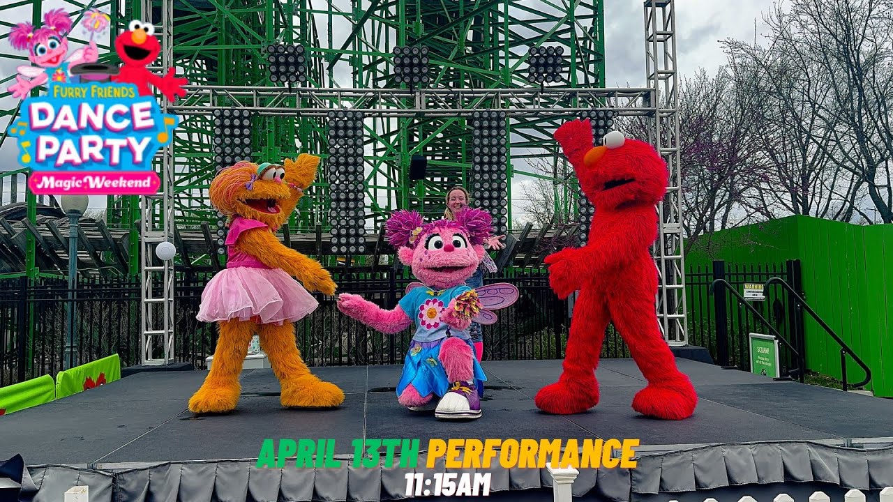 Furry Friends Magical Dance Party | April 13th 2024 11:15am Performance | Sesame Place Philadelphia