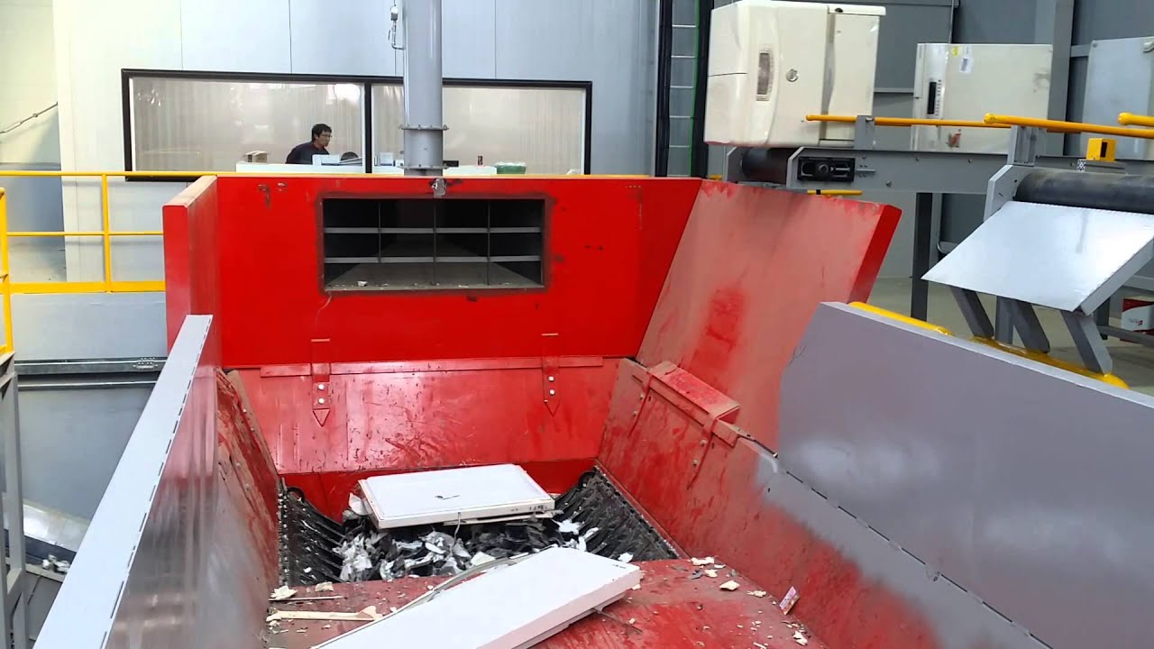Refrigerator shredding by Hammel VB 950 E