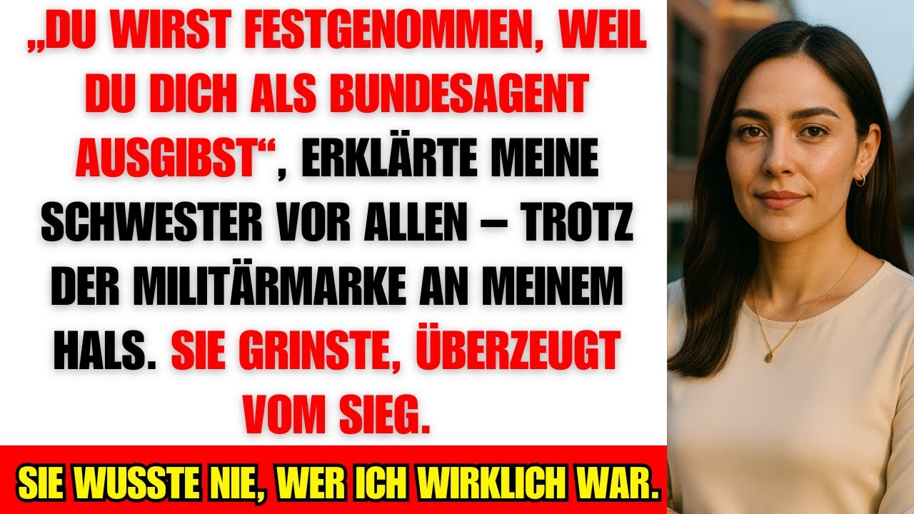 Meine Schwester wollte mich beim Familienessen verhaften – doch dann salutierte ihr Captain vor mir…