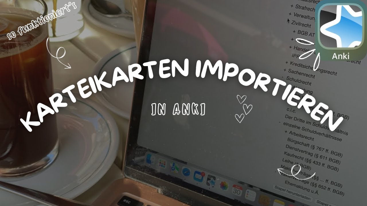 Karteikarten in Anki importieren tutorial