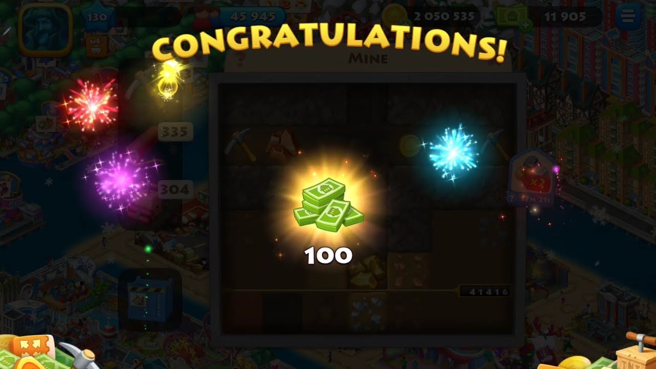 Township Completing RULER OF THE MINE!! Winning 100 T-cash!!