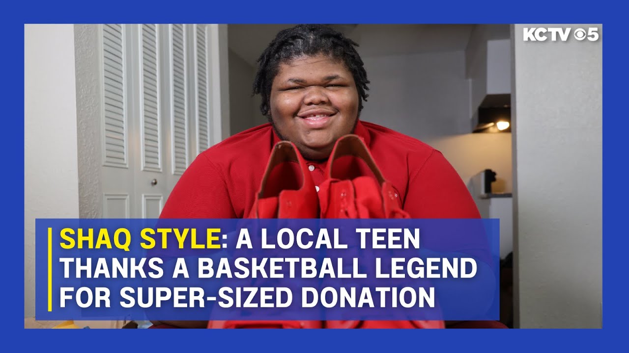 Shaq Style: A local teen thanks a basketball legend for his super-sized donation