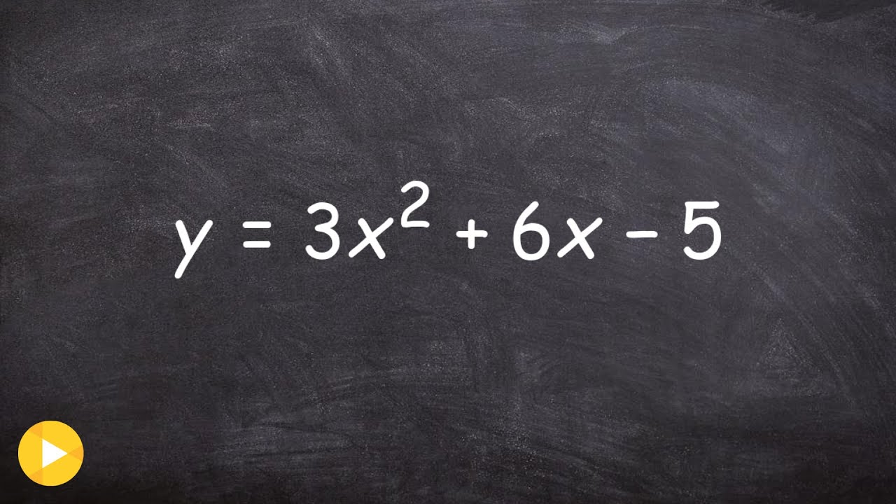 Solving a quadratic equation by completing the square