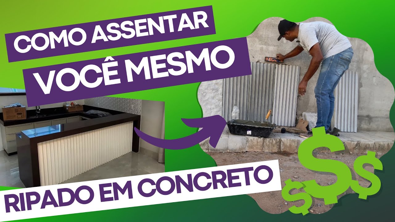 Faça você mesmo. Como assentar revestimento cimentício ripado em concreto - Concreto em Alta