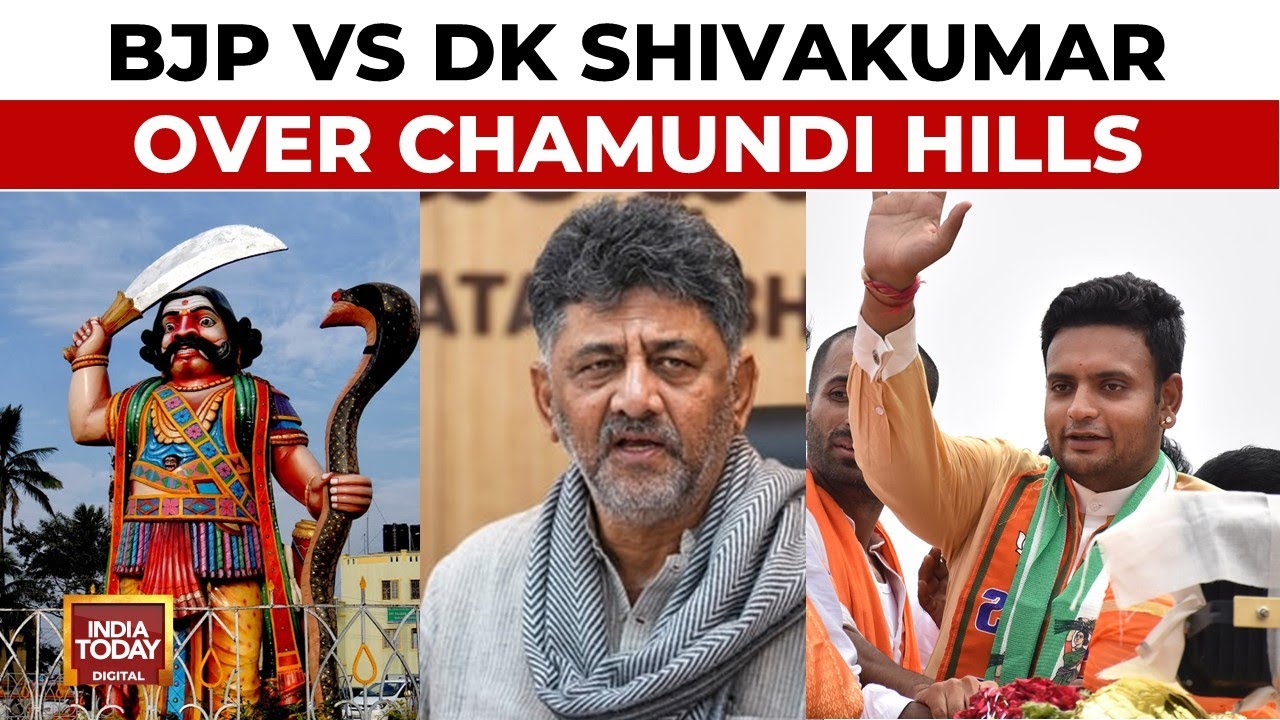 BJP vs DK Shivakumar: War Of Words Over 'Hindu' Ownership Of Chamundi Hills | India Today