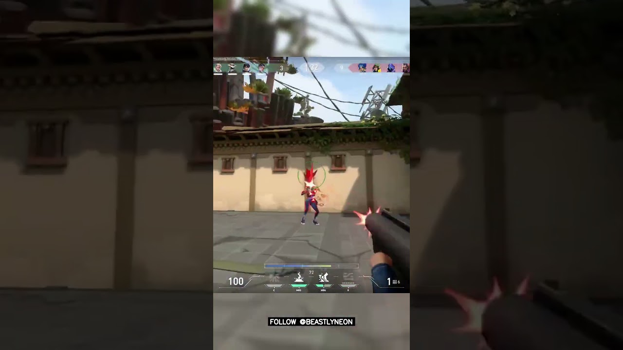 Neon Forgot to Look Where She Was Running #InsaneReaction #EntryKill #GamingHighlight