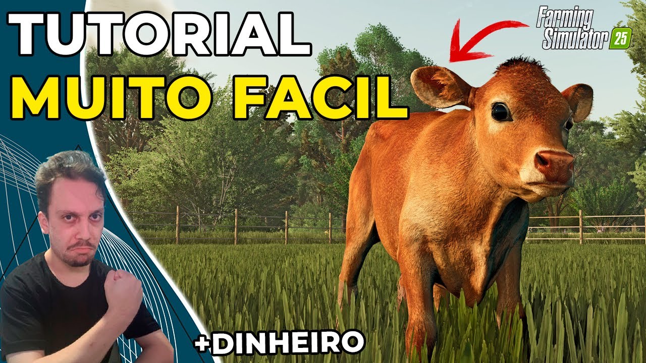 Como COMPRAR, CRIAR e ALIMENTAR as VACAS no Farming simulator 25 - Tutorial Completo