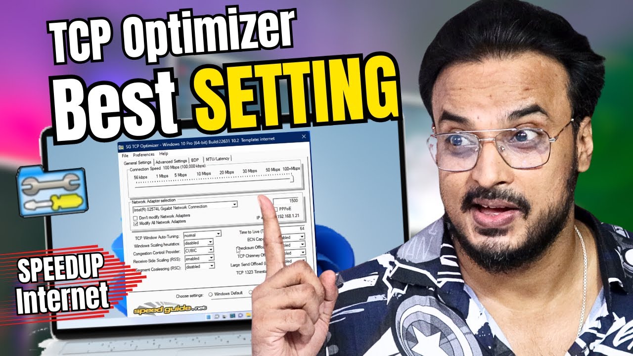 TCP Optimizer BEST Settings for GAMING⚡- (Lower PING and LATENCY) NEW