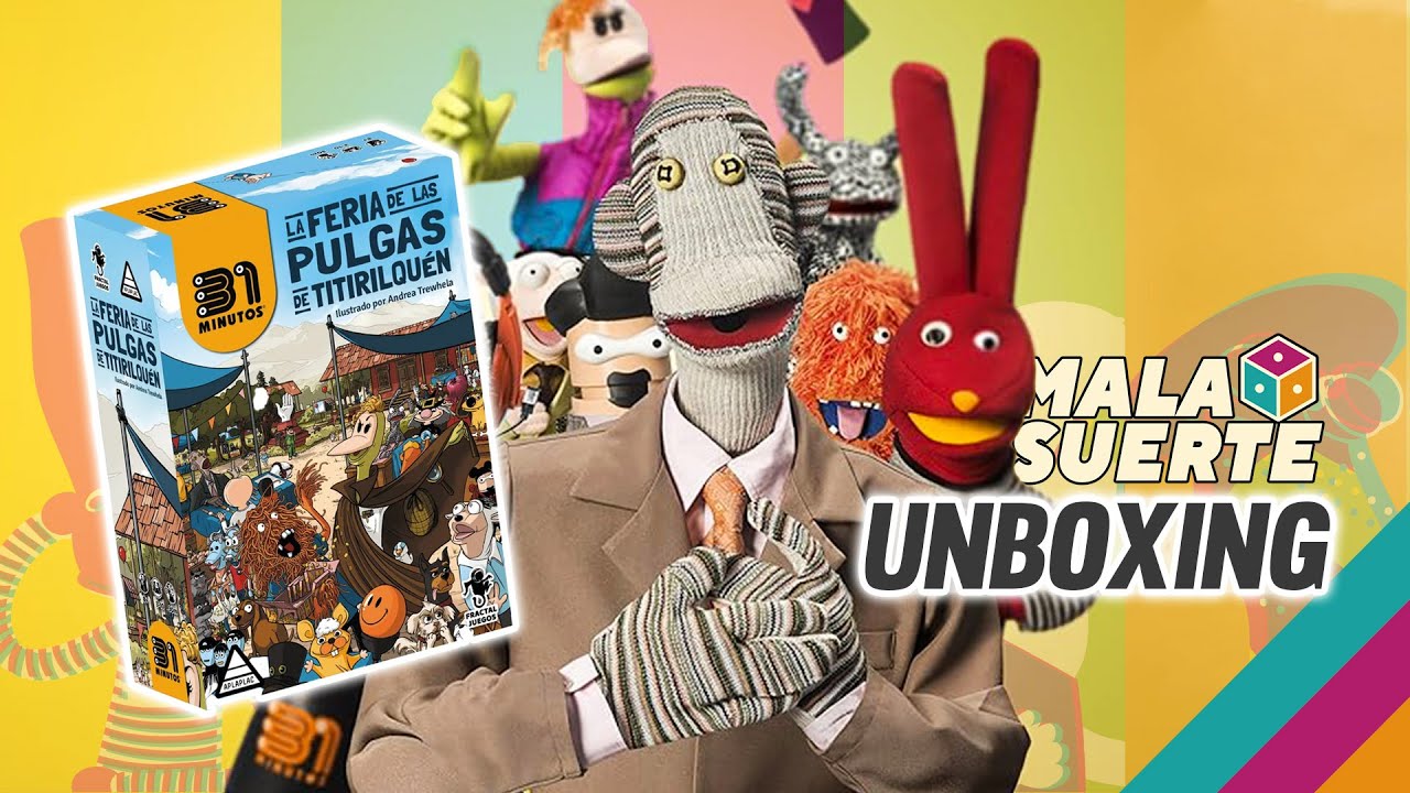 UNBOXING JUEGO DE MESA "31 Minutos La Feria de las Pulgas de Titirilquén" | EN ESPAÑOL