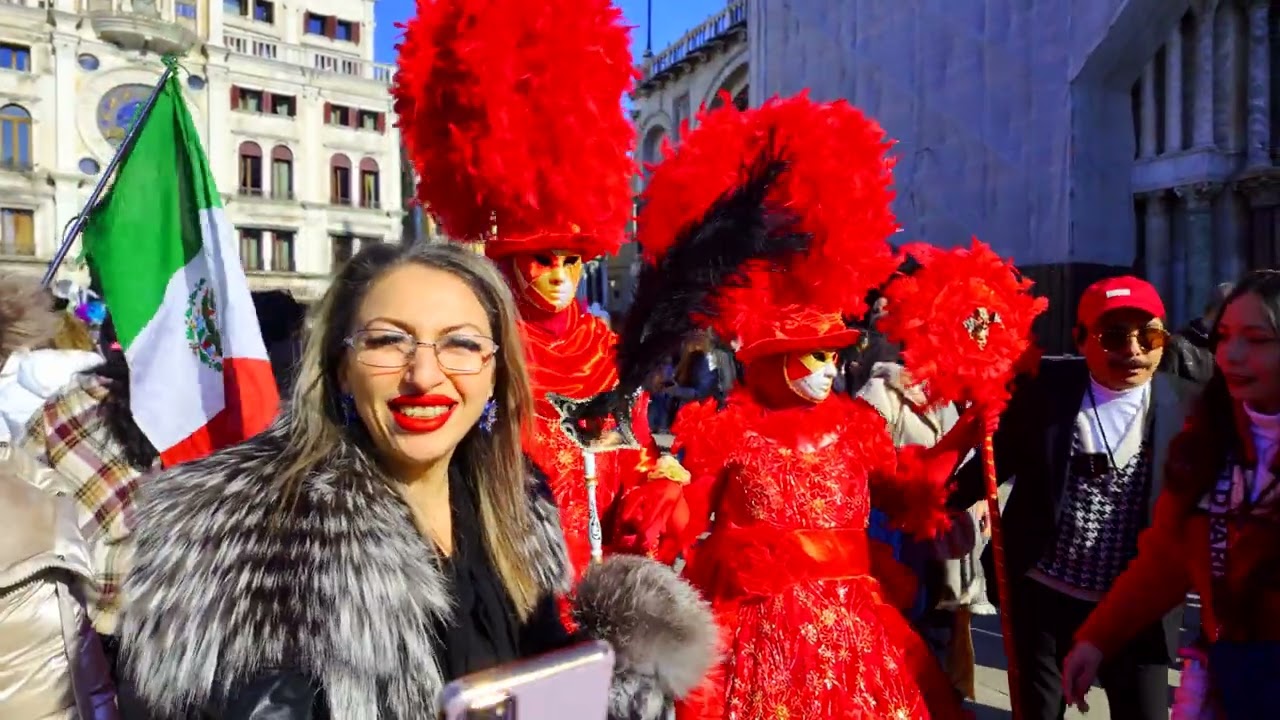 Venezia carnevale - San Marco - 2 marzo 2025 - video 4K