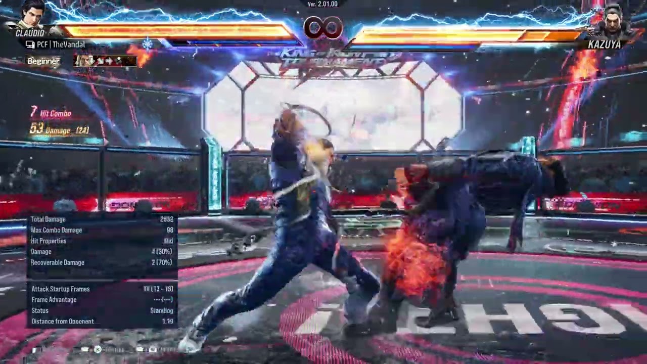 Tekken 8 - Claudio - Heat Dash Combo